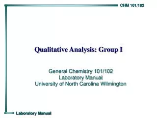 Qualitative Analysis: Group I