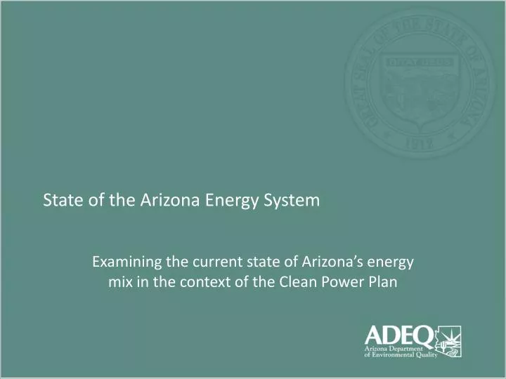 state of the arizona energy system