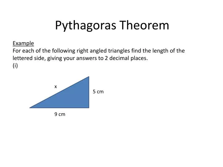 pythagoras theorem