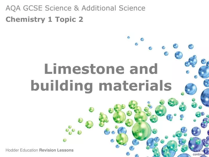 limestone and building materials