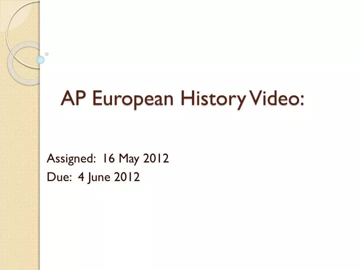 ap european history video