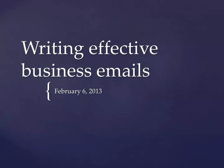 writing effective business emails