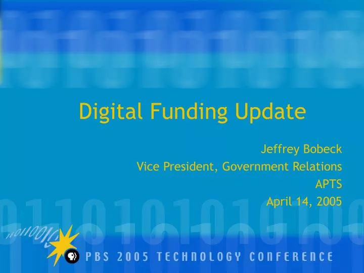 digital funding update