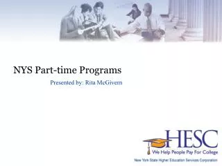 NYS Part-time Programs