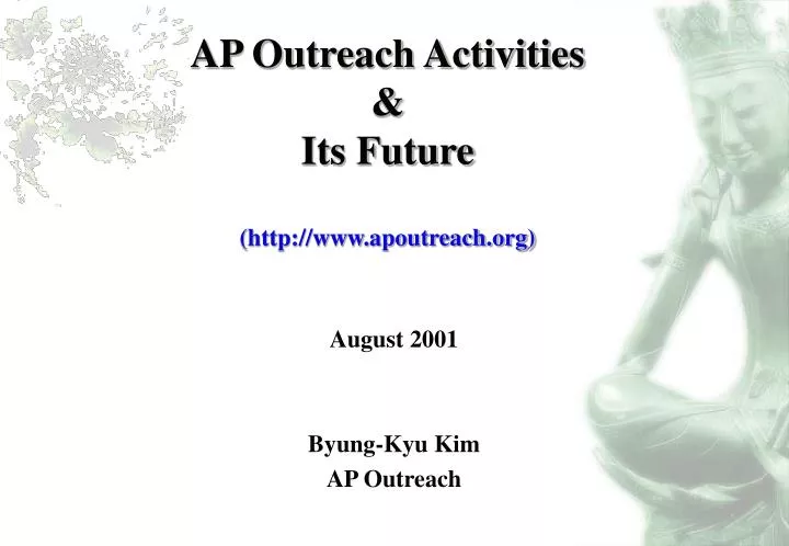ap outreach activities its future http www apoutreach org