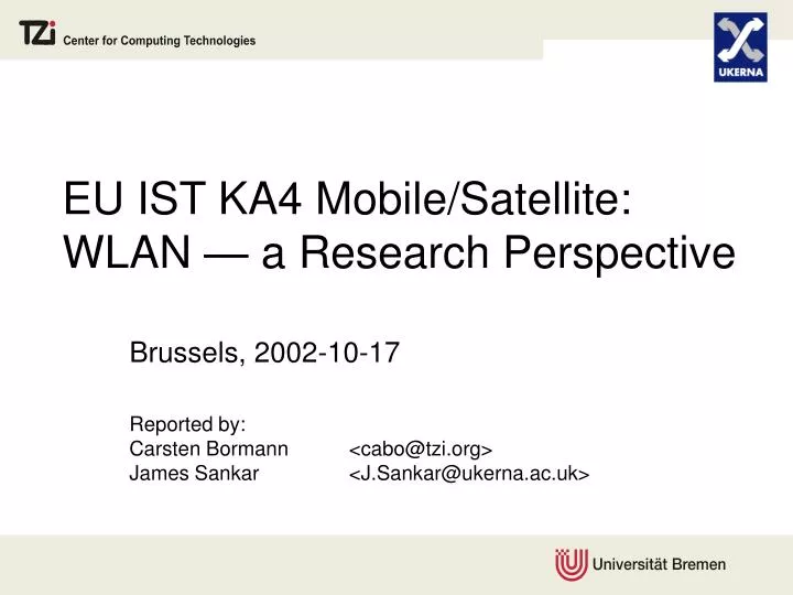 eu ist ka4 mobile satellite wlan a research perspective