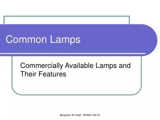 Common Lamps