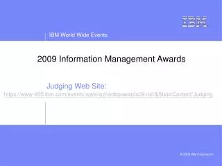2009 Information Management Awards