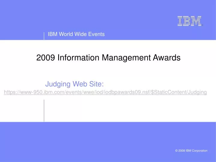 2009 information management awards