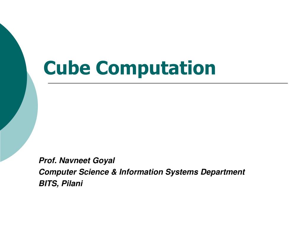 PPT - Efficient Cube Computation Methods for Multi-way Array ...