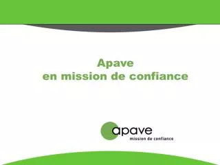 apave en mission de confiance
