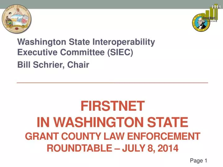 firstnet in washington state grant county law enforcement roundtable july 8 2014