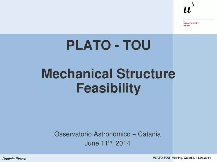 plato tou mechanical structure feasibility