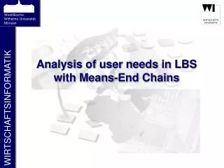 analysis of user needs in lbs with means end chains