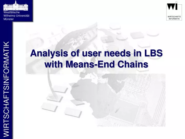 analysis of user needs in lbs with means end chains