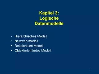 kapitel 3 logische datenmodelle