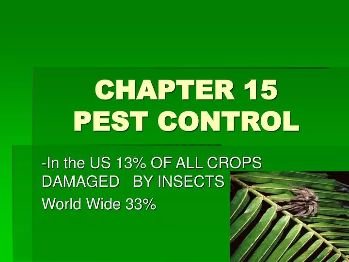 chapter 15 pest control