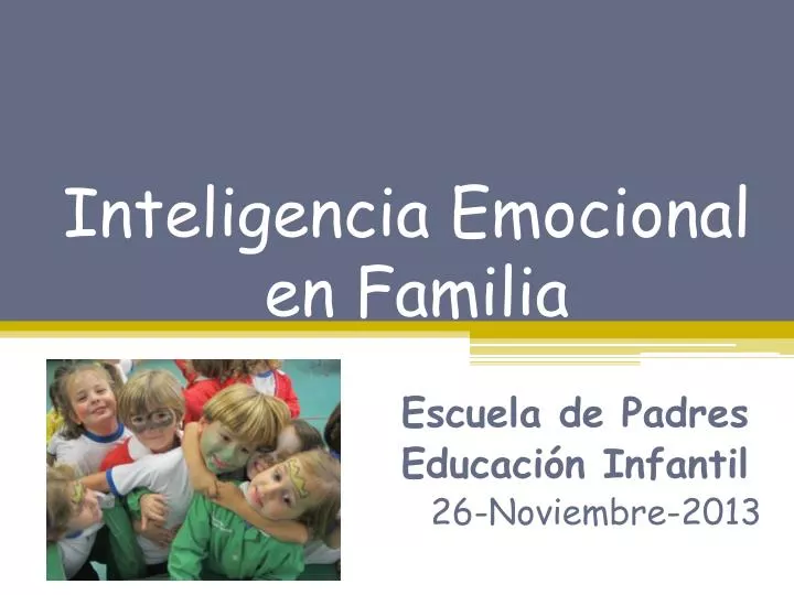 inteligencia emocional en familia