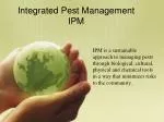 Integrated Pest Management IPM - slide 1