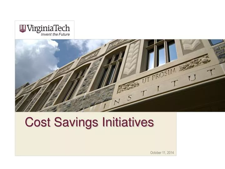 cost savings initiatives