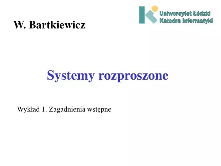 systemy rozproszone