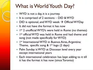 What is World Youth Day?