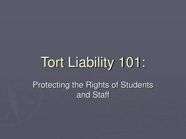 tort liability 101