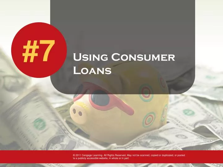 using consumer loans