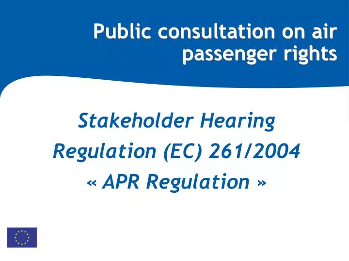 public consultation on air passenger rights