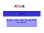 WWE - slide 1