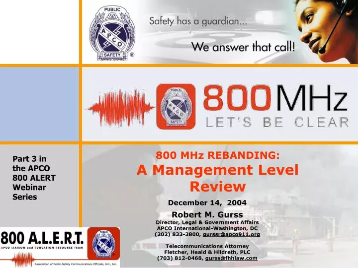 800 mhz rebanding a management level review