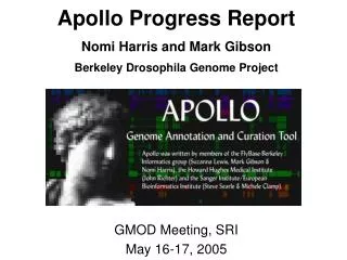 Apollo progress