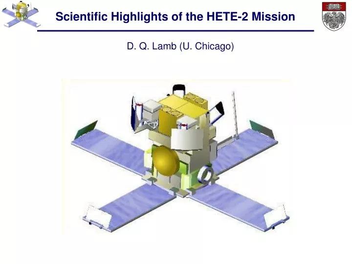 scientific highlights of the hete 2 mission