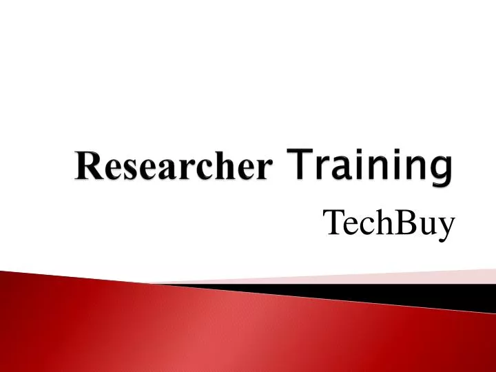 researcher training