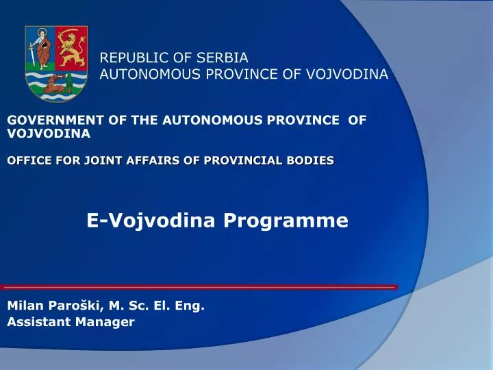 republic of serbia autonomous province of vojvodina
