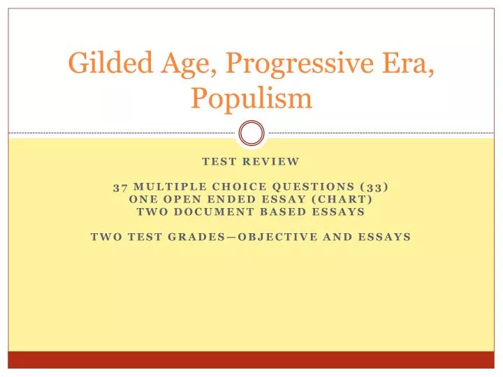GAPE - Gilded Age & Progressive Era