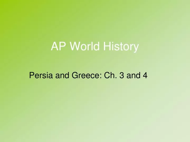 persia and greece ch 3 and 4