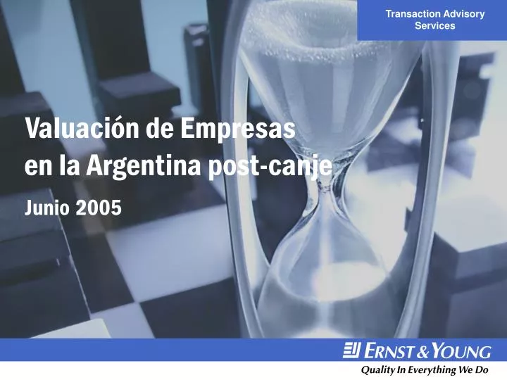 valuaci n de empresas en la argentina post canje