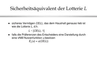 sicherheits quivalent der lotterie l