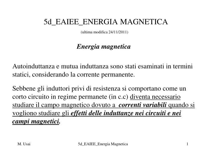 5d eaiee energia magnetica ultima modifica 24 11 2011