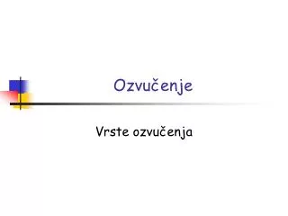 ozvu enje