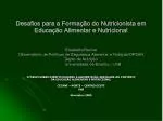 Educação Nutricional - slide 1