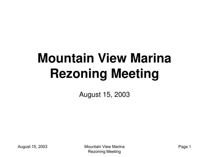 mountain view marina rezoning meeting