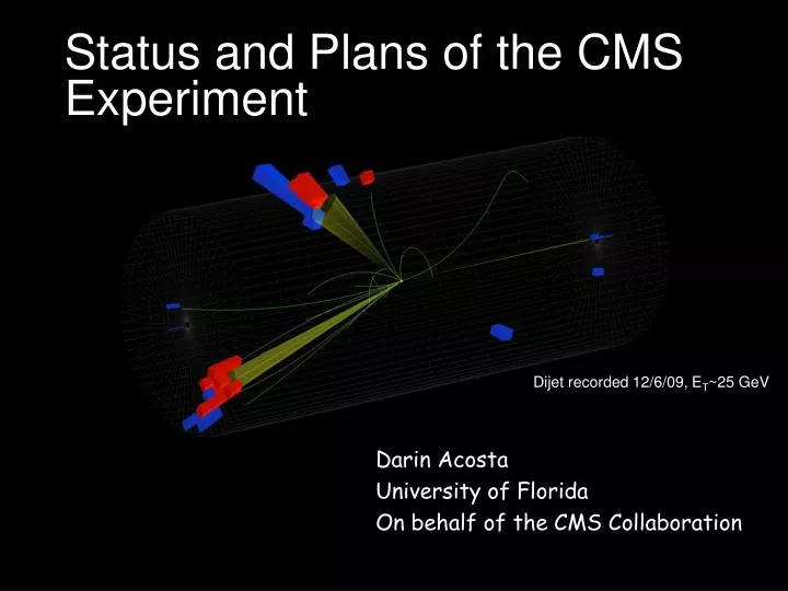 status and plans of the cms experiment