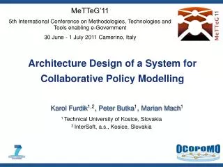 Architecture Design of a System for Collaborative Policy Modelling