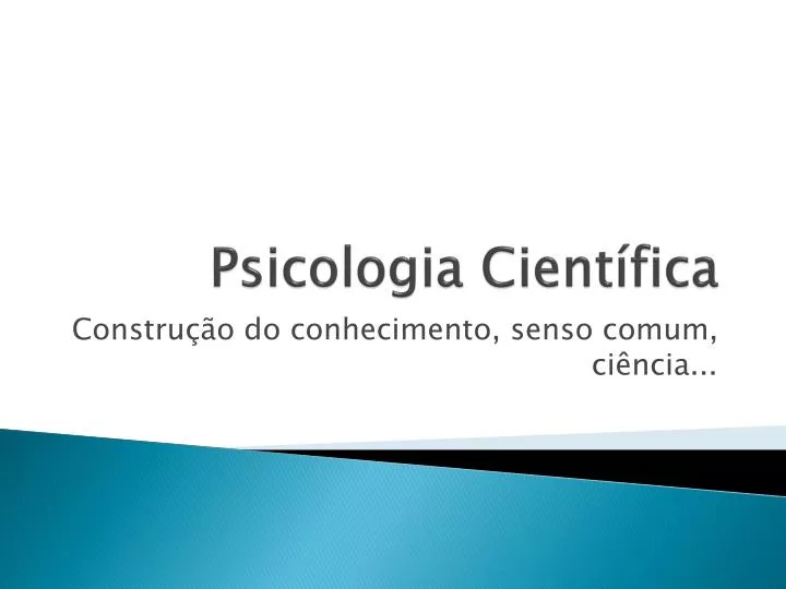 psicologia cient fica