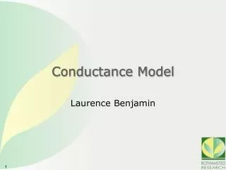Conductance Model