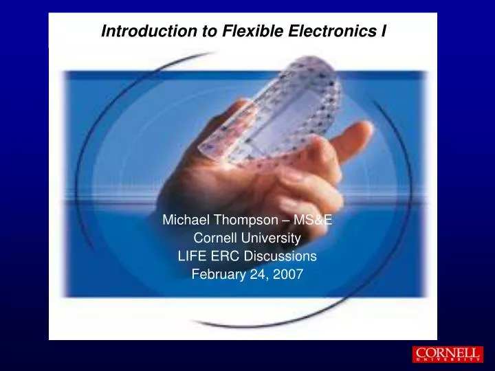 introduction to flexible electronics i
