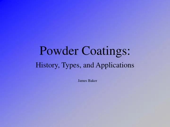 powder coatings
