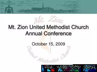Mt. Zion United Methodist Church Annual Conference
